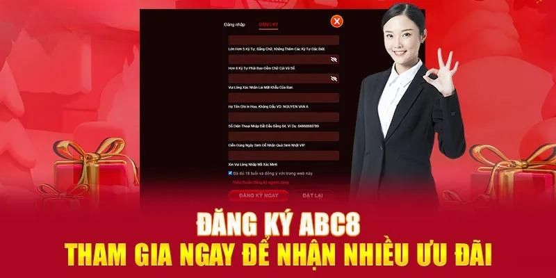 Người chơi được hỗ trợ đăng ký thành viên cực đơn giản