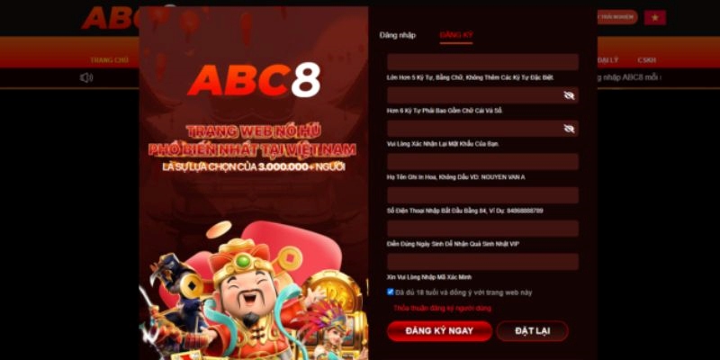 Nổ hũ thần tài là slot game đỉnh cao tại ABC8